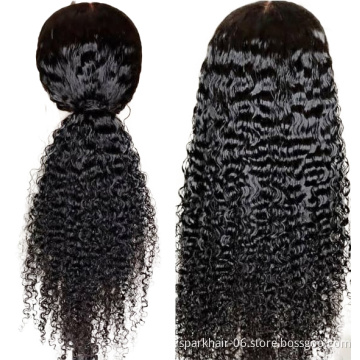 Unprocessed Brazilian Human Hair Full Lace Wig Oem Vendors Water Wave Virgin Cuticle Aligned Full Swiss Lace 100% Human Hair Wig